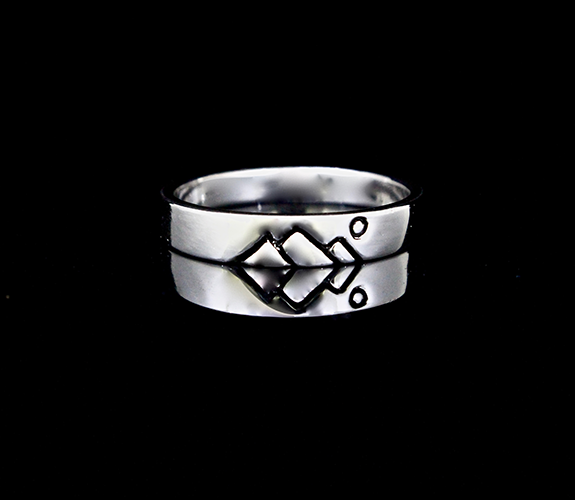 "Moonlit Mountain" Sterling Silver Ring - Jeff Mckenzie | PNW Fine Handmade Jewelry